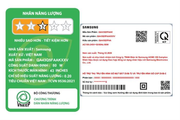 Smart Tivi QLED Samsung FHD 43 inch QA43Q5FAA